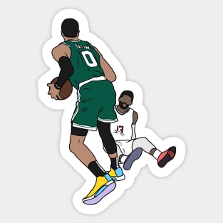 Jayson Tatum Crosses Over Paul George Sticker